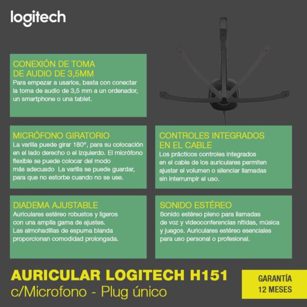 Auricular Logitech H151