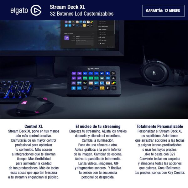26727_960_2020-03-06_10_33_23 "Elgato Stream Deck XL 32 Botones Lcd Customizables - 10GAT9901 - ELGATO
