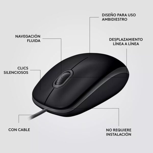 Mouse Logitech M110 Silent Negro Usb - Logitech