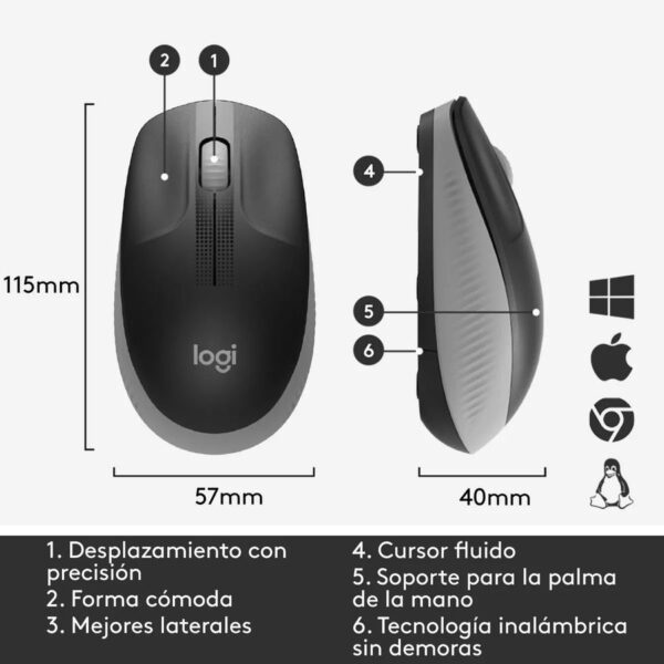 34517_960_2025-01-10_16_35_51 Mouse Logitech Wireless M190 Black / Grey - Logitech