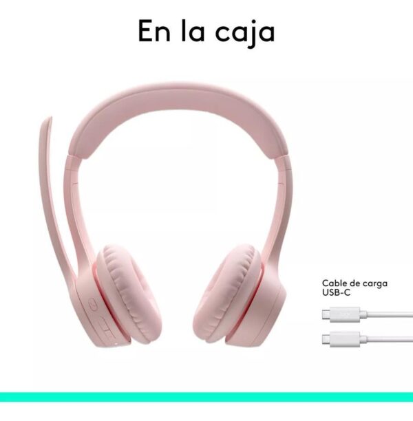 34713_960_2025-01-13_15_29_46 Auricular Inalámbricos Logitech Zone 300 Con Micrófono Rosa - Logitech