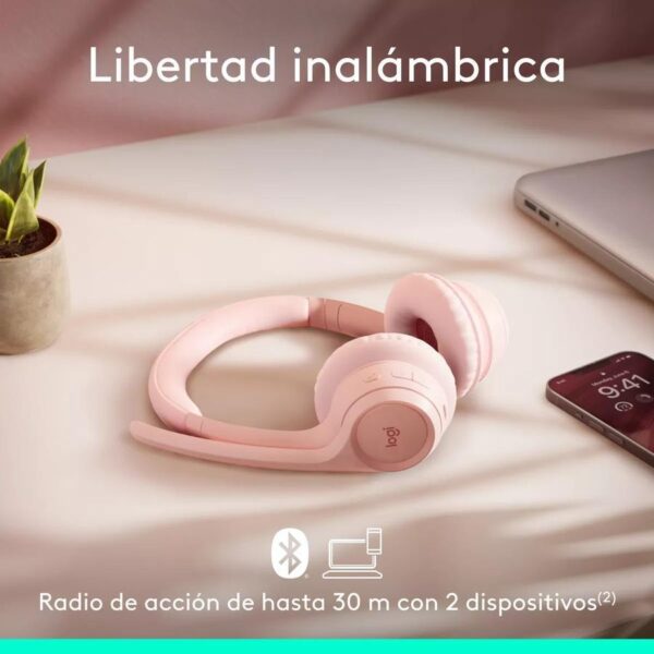 34715_960_2025-01-13_15_30_17 Auricular Inalámbricos Logitech Zone 300 Con Micrófono Rosa - Logitech