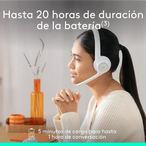 Auricular Inalámbricos Logitech Zone 300 Con Micrófono Blanco - Logitech