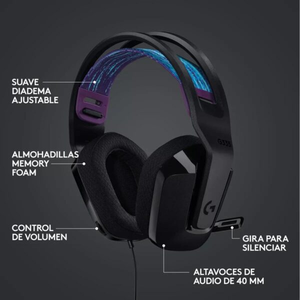 Auricular Logitech G335 Negro - Logitech