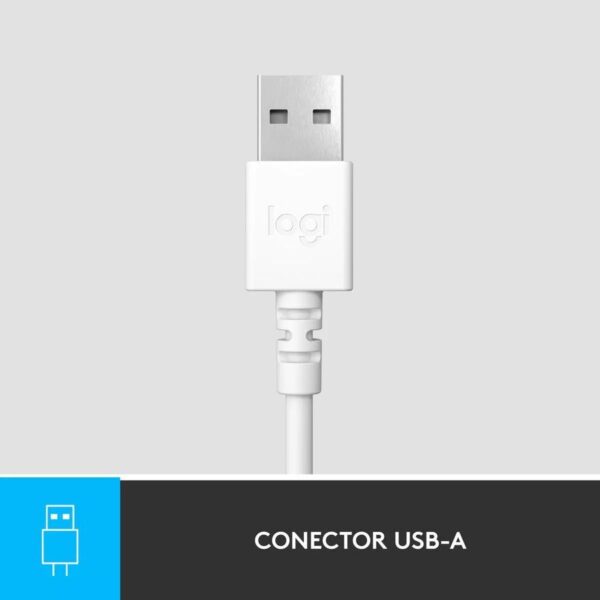 Auricular Logitech H390 USB con Microfono Blanco - Logitech