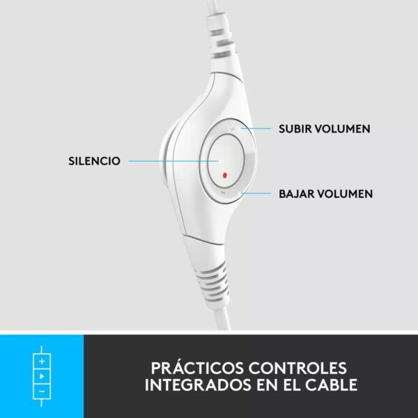 Auricular Logitech H390 USB con Microfono Blanco - Logitech