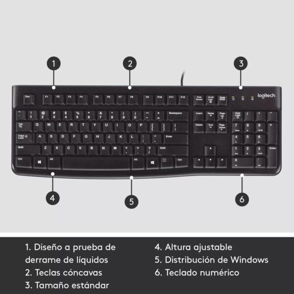 Teclado Usb Logitech (K120) Negro - Logitech