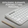 Teclado Multidispositivo Logitech Pebble Keys 2 K380S Blanco