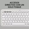 Teclado Multidispositivo Logitech Pebble Keys 2 K380S Blanco
