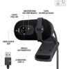 35170_960_2025-01-28_13_04_34 Cámara Web Full Hd 1080P, Rightlight 2, Logitech Brio 100 Negro