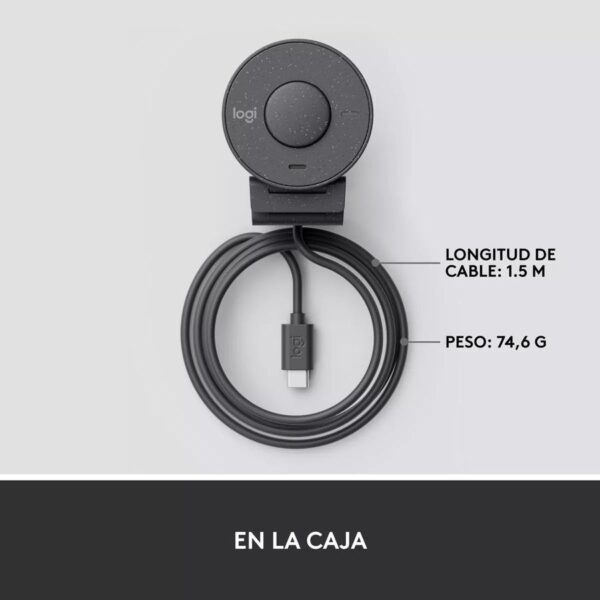35218_960_2025-01-28_15_59_43 Webcam Full Hd 1080P, Logitech Brio 300, Rightlight 2, Usb-C Grafito