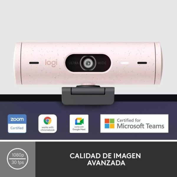 35230_960_2025-01-28_16_09_08 Webcam Full Hd 1080P, Rightlight 4, Logitech Brio 500 Rosado