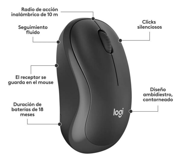 Teclado y Mouse Inalámbrico Logitech Silent (Mk295)