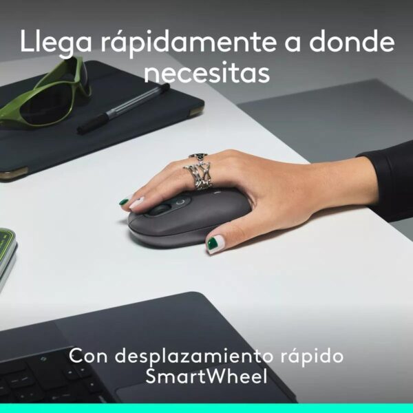 Combo Teclado Y Mouse Bluetooth Logitech Pop Icon Grafito Esp Lat