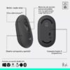 Combo Teclado Y Mouse Bluetooth Logitech Pop Icon Grafito Esp Lat