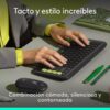 Combo Teclado Y Mouse Bluetooth Logitech Pop Icon Grafito Esp Lat