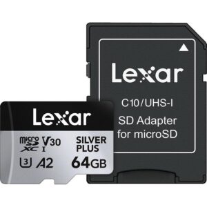 Tarjeta Micro SD Lexar Silver Plus 64GB UHS-I