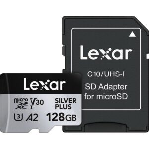 Tarjeta Micro SD Lexar Silver Plus 128GB UHS-I