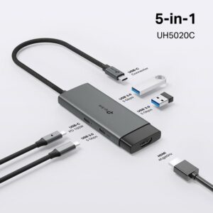 Hub Adaptador USB-C 5 En 1 TP-Link UH5020C HDMI 4K PD 100W
