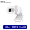 Cámara Web Full Hd 1080P, Rightlight 2, Logitech Brio 100 Blanco - Outlet